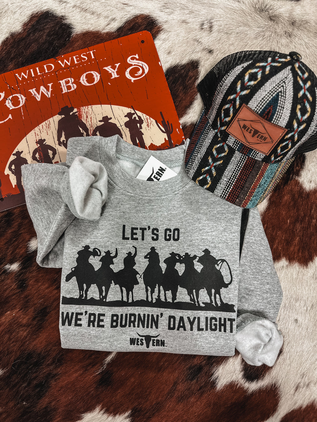 Burnin' Daylight Crew Youth - Grey