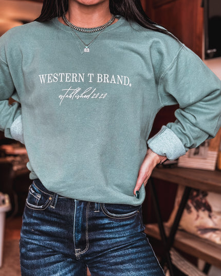 Brand Classic Crew - Sage Green