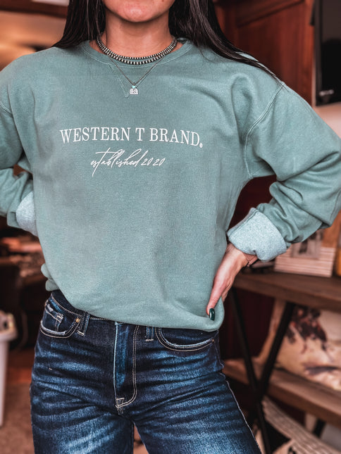 Brand Classic Crew - Sage Green