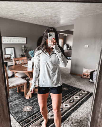 Brand Ladies Golfer 1/4 Zip - Grey