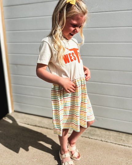 Sunny Stripes - Little Girl Dress