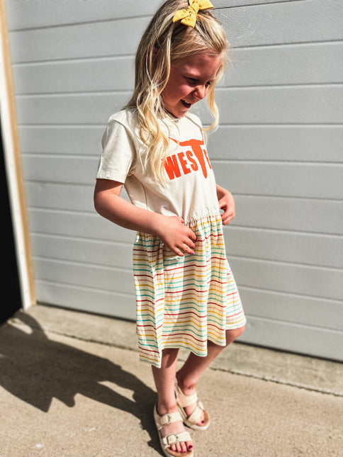 Sunny Stripes - Little Girl Dress