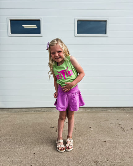 Brand Hot Pink Logo Kids Tank