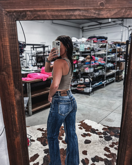 Brand Arizona Crop Tank - Taupe