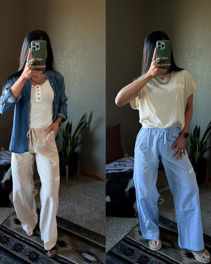 Pinstripe Social Pants