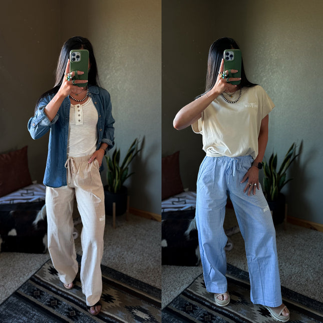 Pinstripe Social Pants