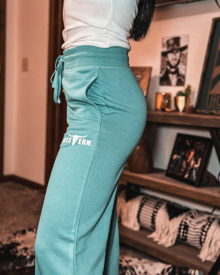 Brand Lazy Day Sweatpants - Teal