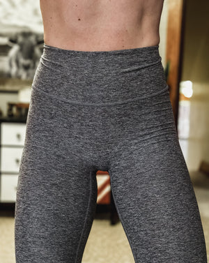 Brand Core Leggings - Graphite Heather