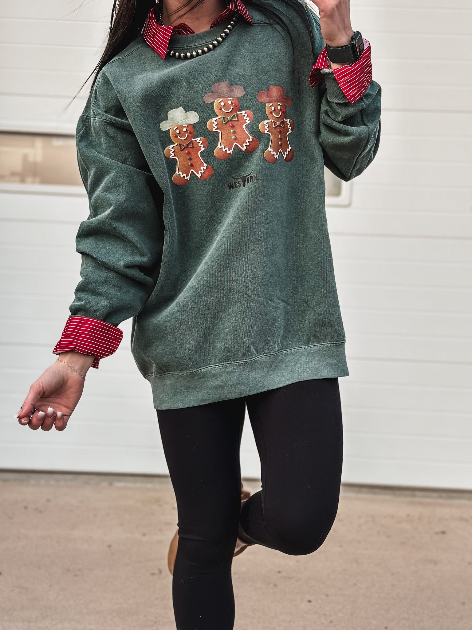 Gingerbread Cowboys Crew - Spruce