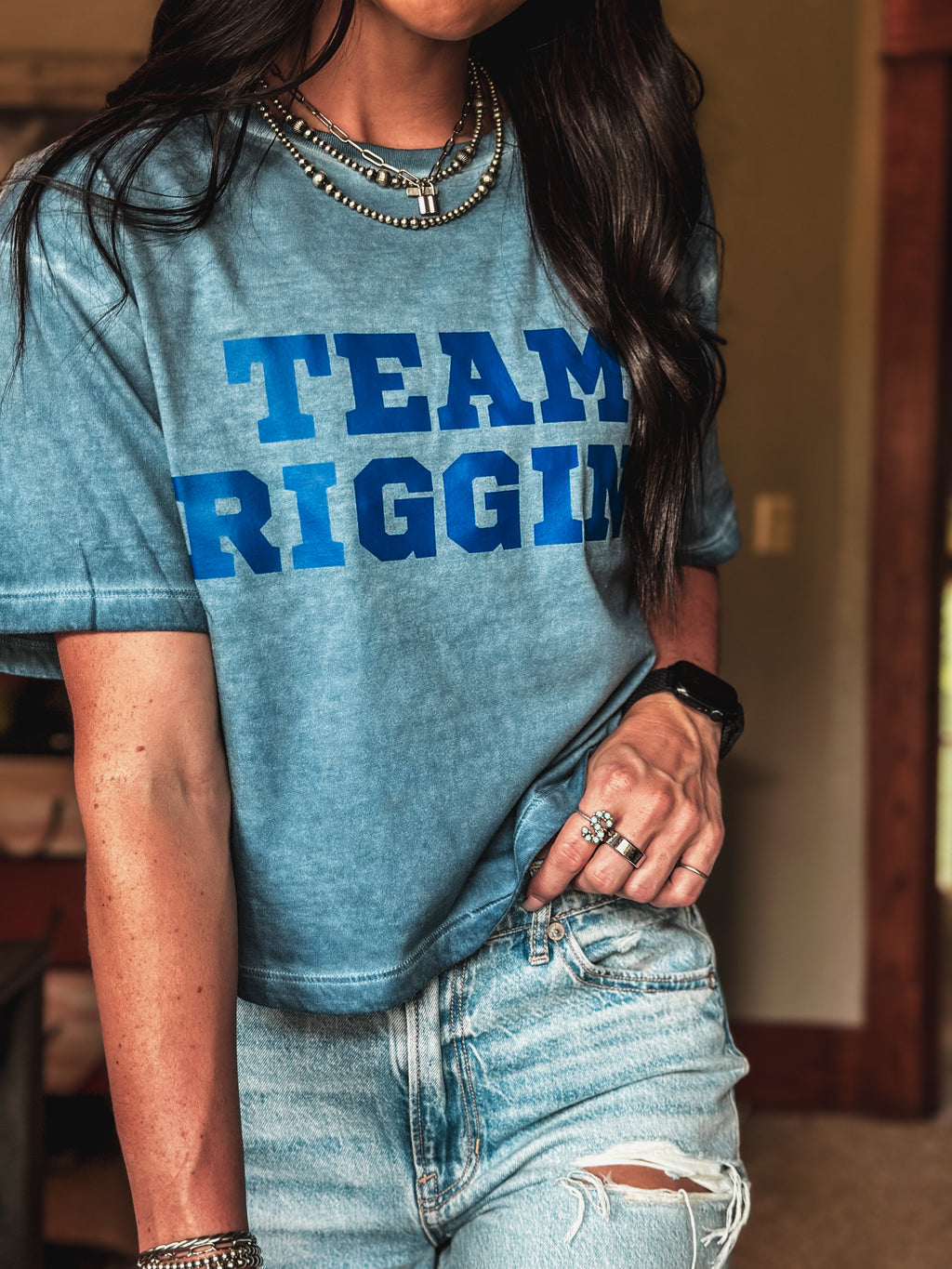 TEAM RIGGINS - Cropped Tee