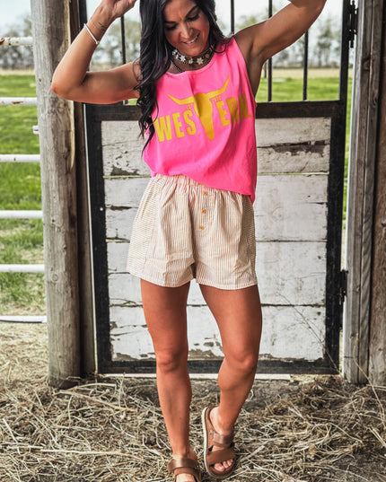 Brand Tank Cosmic Pink