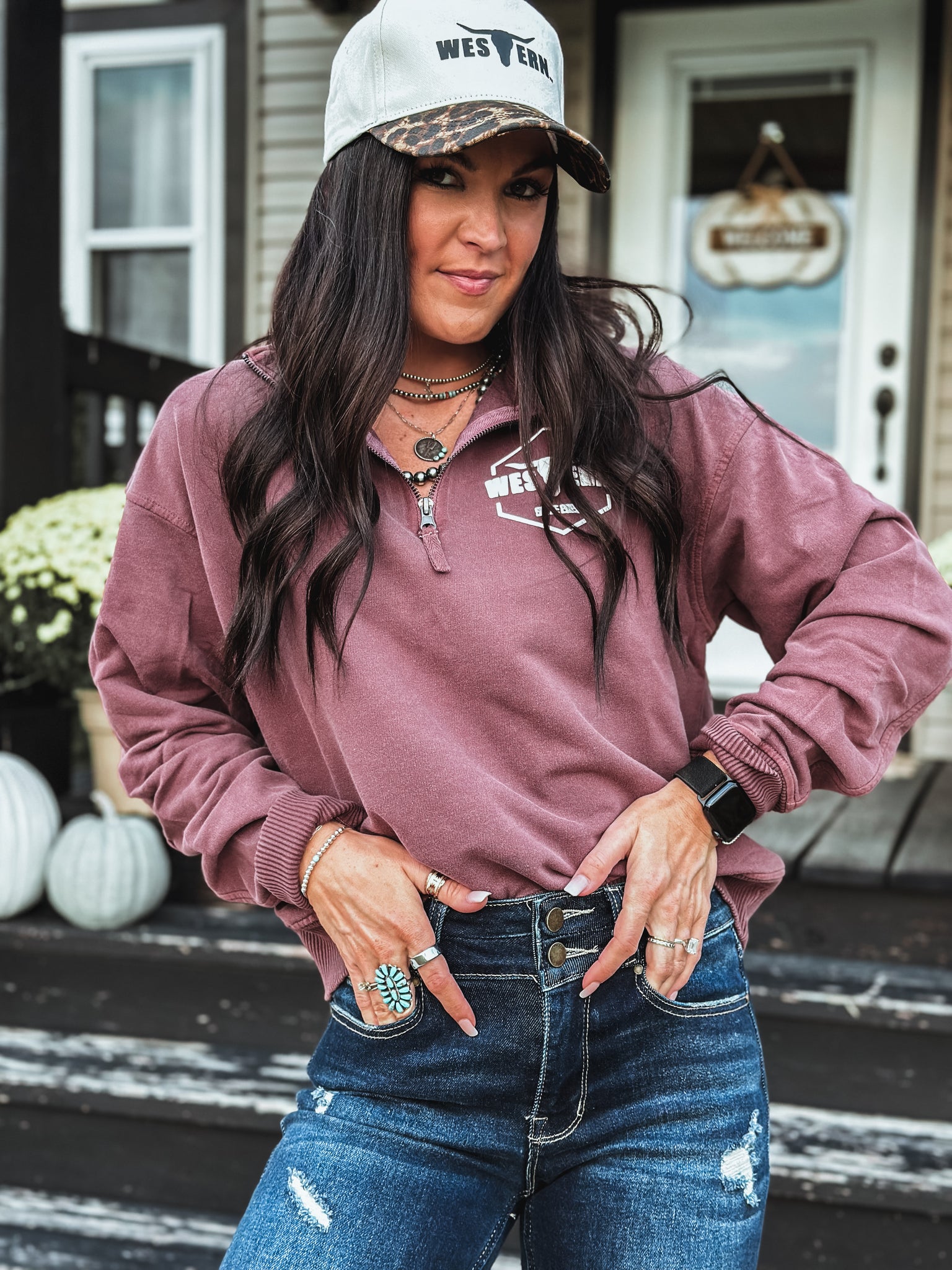 Brand Sammy Pullover 1/4 Zip - Eggplant