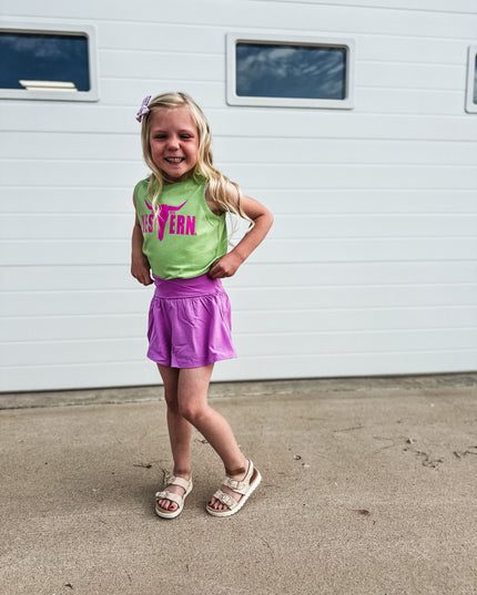 Brand Hot Pink Logo Kids Tank