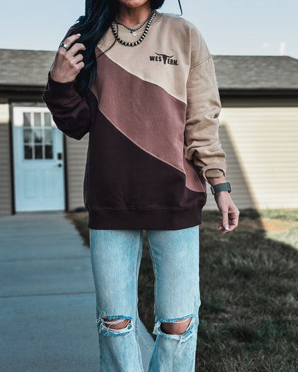 Brand Swirl Logo Crew - Browns