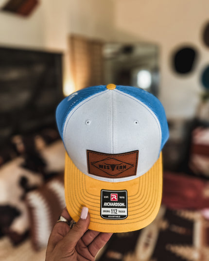 Brand Hat Blue/Yellow 112