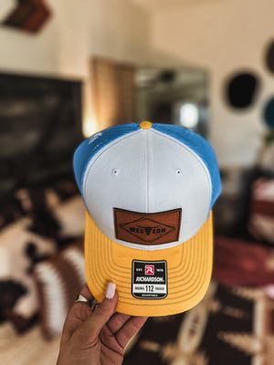 Brand Hat Blue/Yellow 112