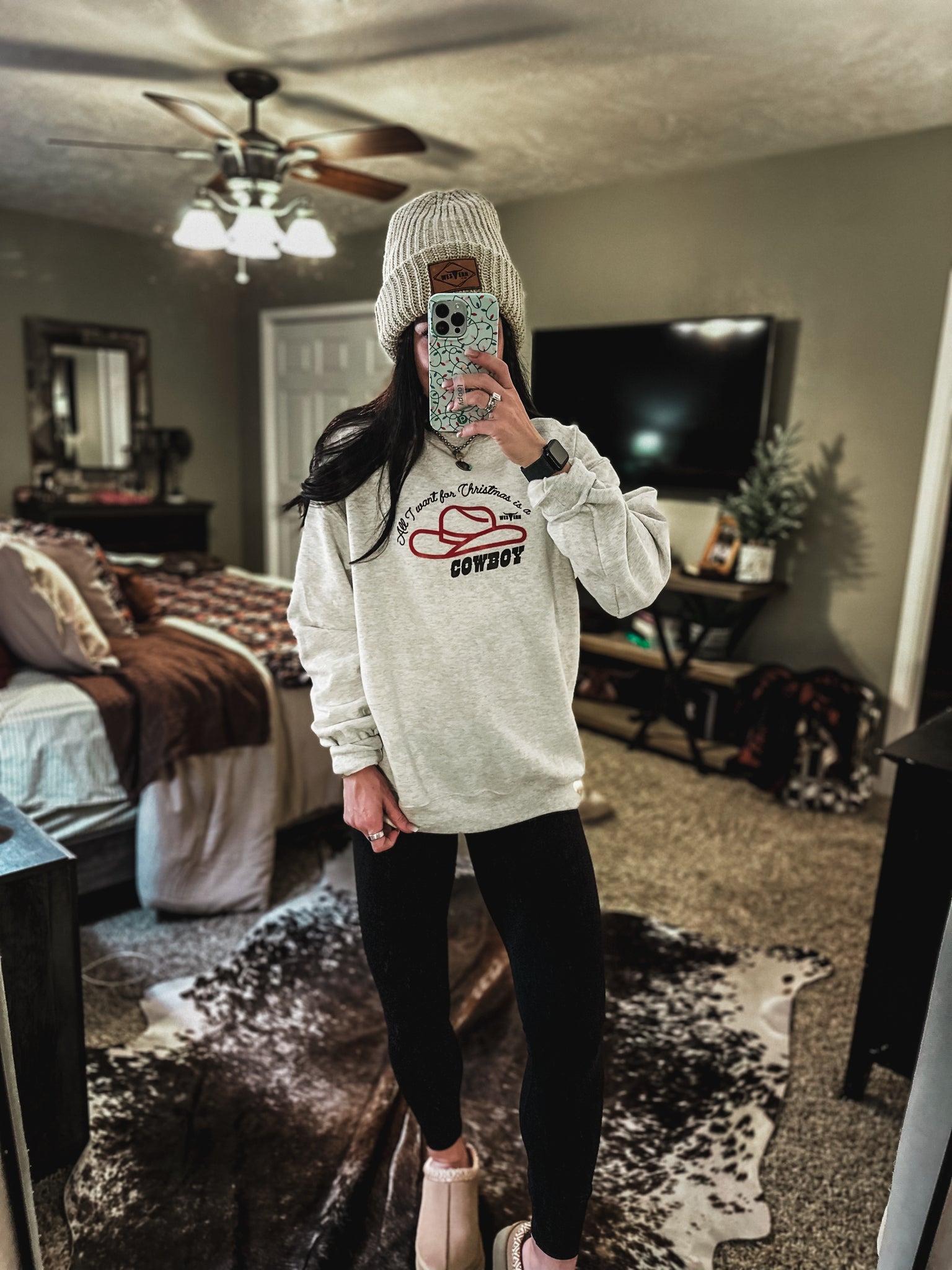 All I Want For Christmas Crew - Oatmeal