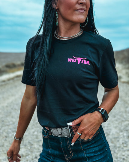 Brand Logo T - Black/Pink