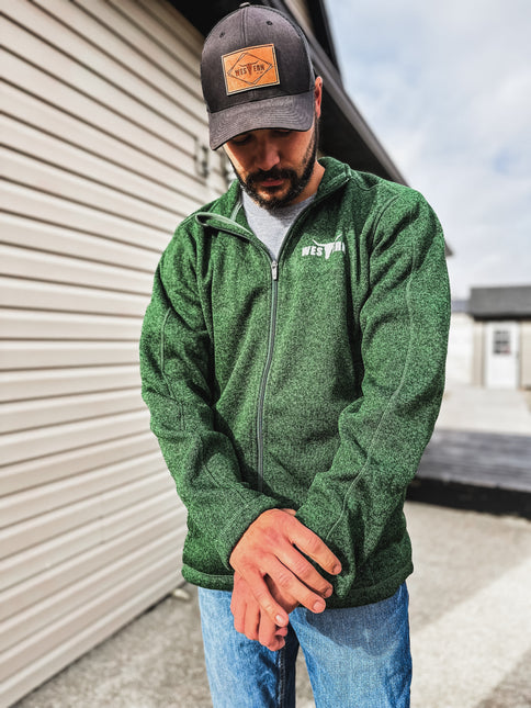 Men's Drifter Full Zip Fleece Jacket - Forest Heather