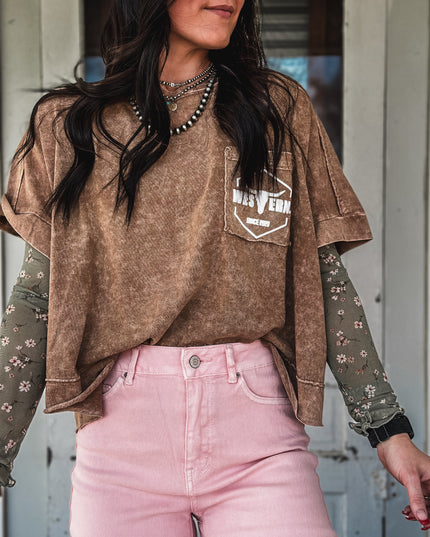 Brand Tulip Oversized Box Tee - Copper