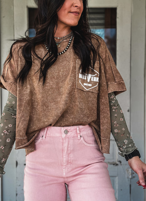 Brand Tulip Oversized Box Tee - Copper