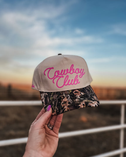 Cowboy Club Hat - Camo Woods/Cream