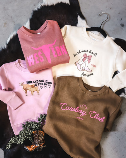 Head Over Boots Crew - Cream