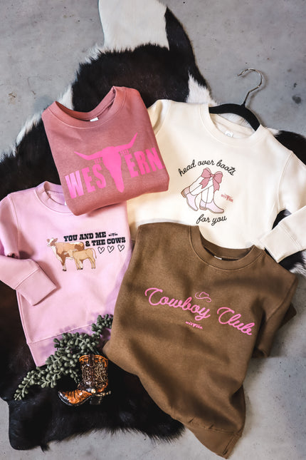 Head Over Boots Crew - Cream