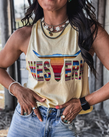 Logo Cropped Tank - Butter