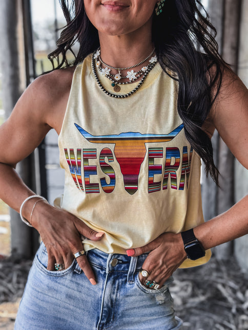 Logo Cropped Tank - Butter