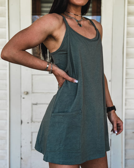 Brand Daytona Romper Dress - Jade