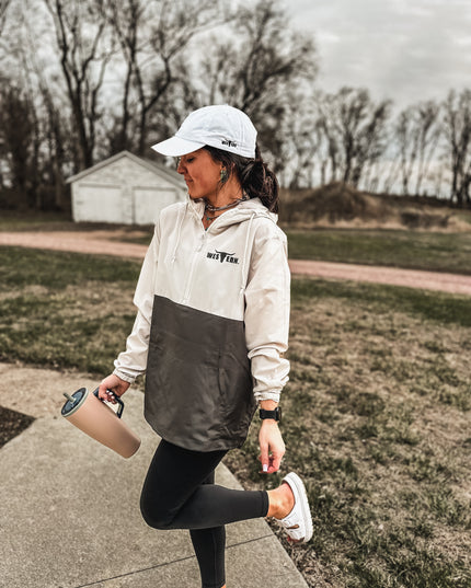 Brand Scuba 1/4 Zip Windbreaker  - Smoke/Coal