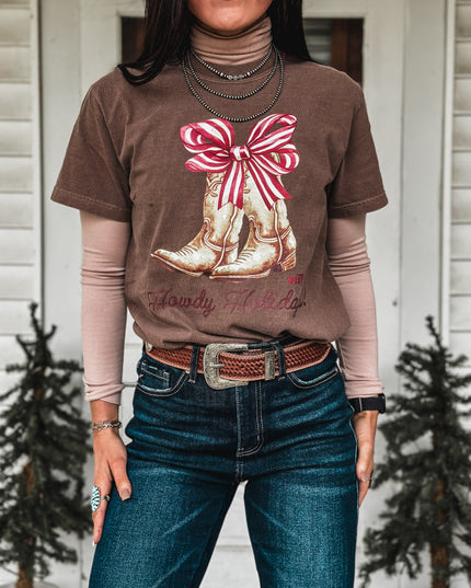 Howdy Holidays - Brown