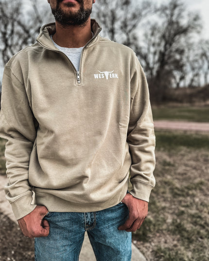 Brand Men's Indy 1/4 Zip - Sand