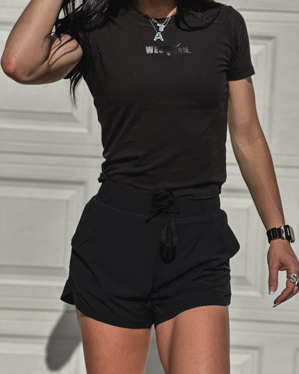 Brand DASH Cotton Fitted Tee - Black