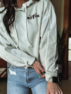 Brand Deadwood Hoodie - Cream