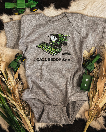 Buddy Seat Onesie - Grey