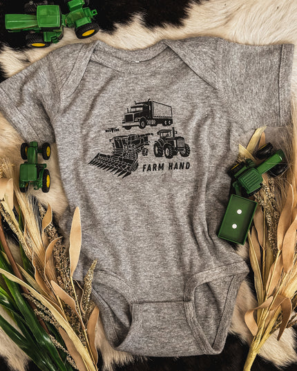 Farm Hand Onesie - Grey