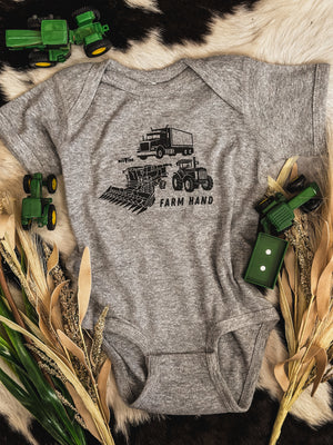 Farm Hand Onesie - Grey