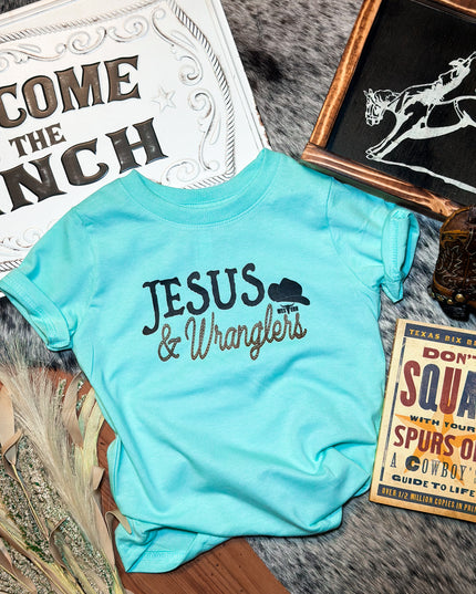 Jesus + Wranglers Turq Blue - Toddler