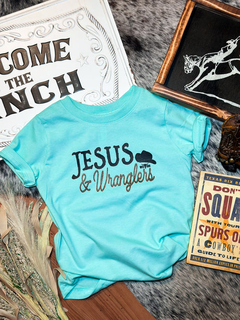 Jesus + Wranglers Turq Blue - Toddler