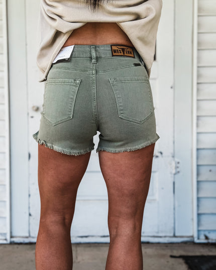 The Maria Jean Shorts - Olive Green