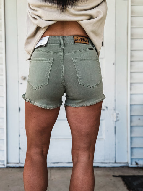 The Maria Jean Shorts - Olive Green