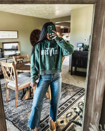 Brand Jersey Hoodie - Green/White