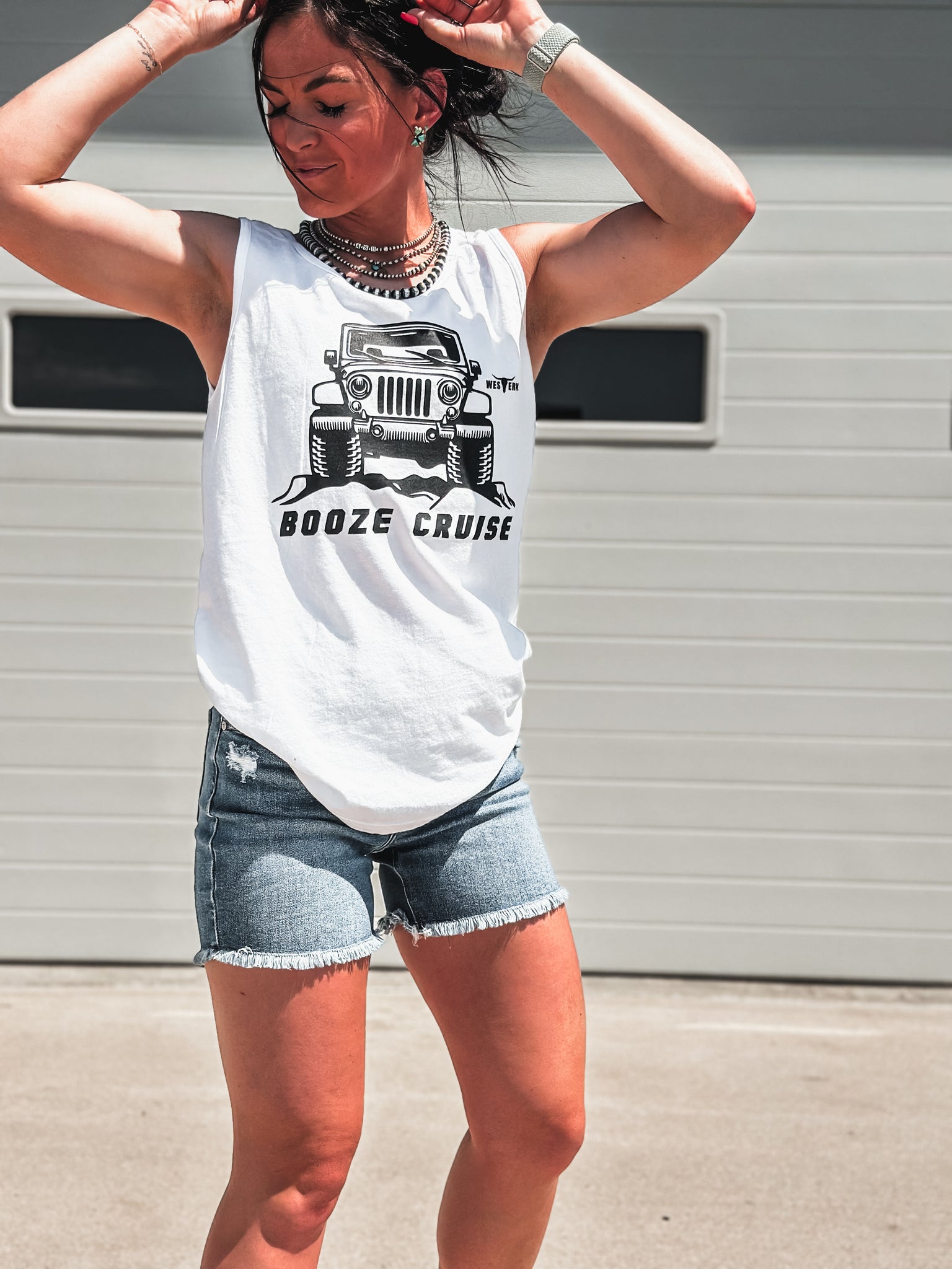 Booze Cruise Tank - White