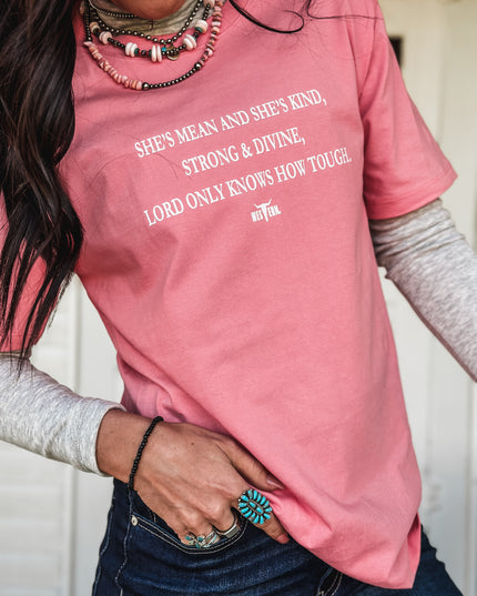 Strong & Divine T - Bubblegum Pink