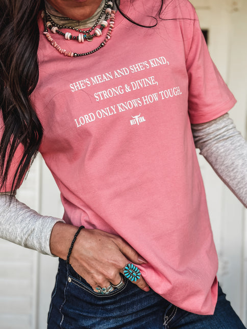 Strong & Divine T - Bubblegum Pink