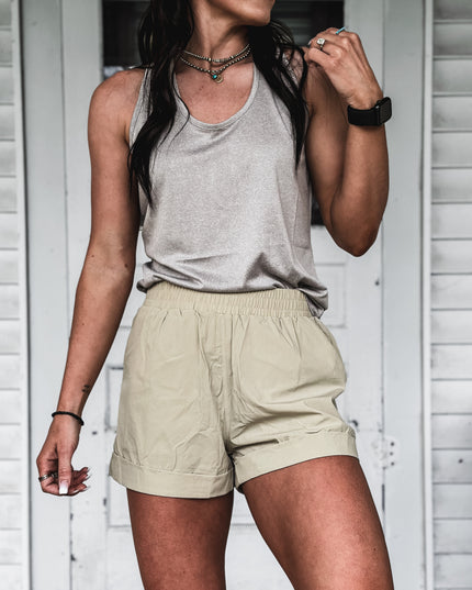 Brand Tri Knot Tank - Grey