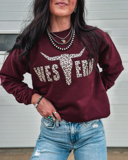 Brand Leopard Logo Crew