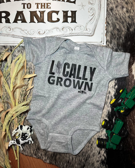 Locally Grown Grey Onesie